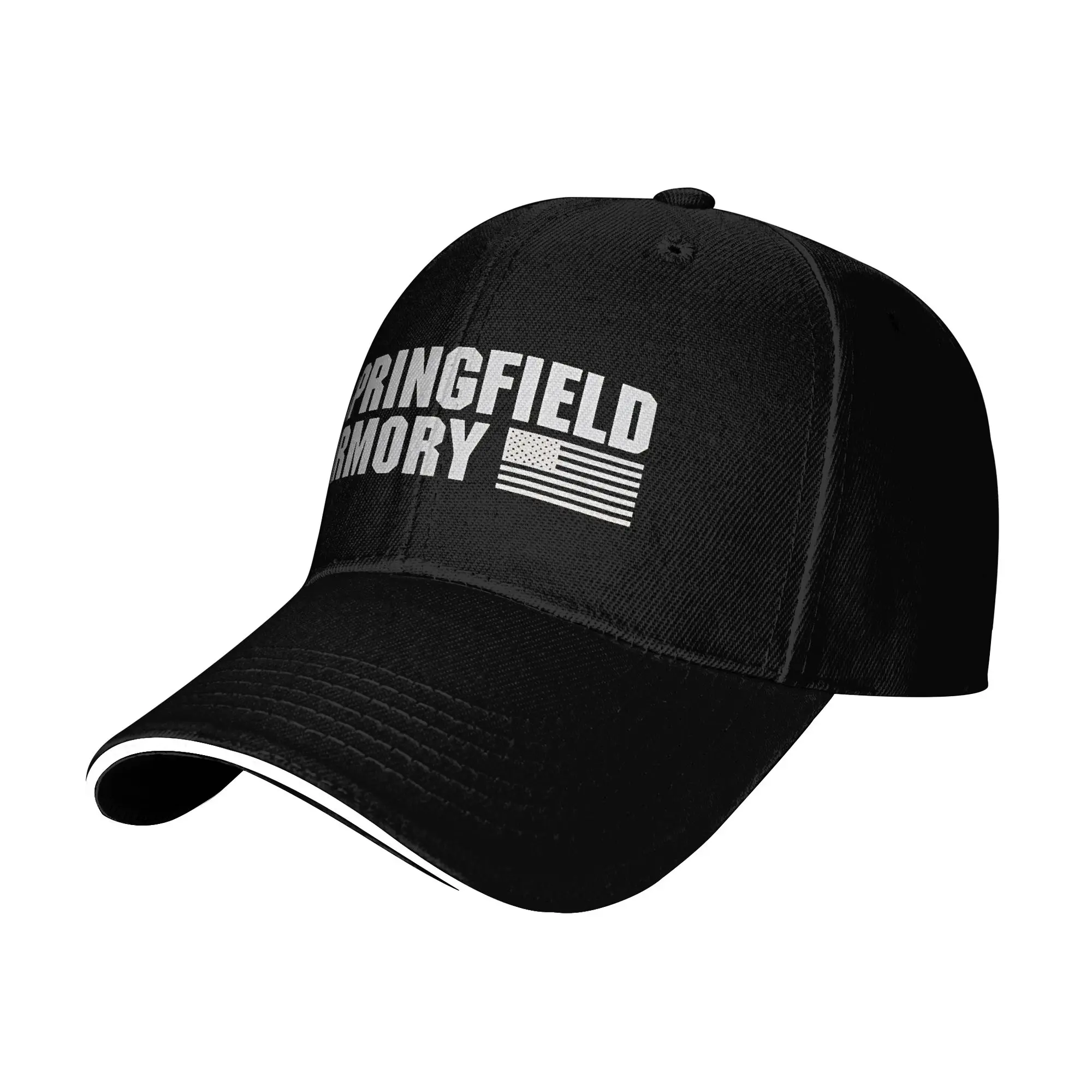 Фото Бейсболка Sun Baseball Cap Springfield Armory с принтом, солнцезащитная, в стиле ретро, для активного отдыха, с застежкой-клипсой №2