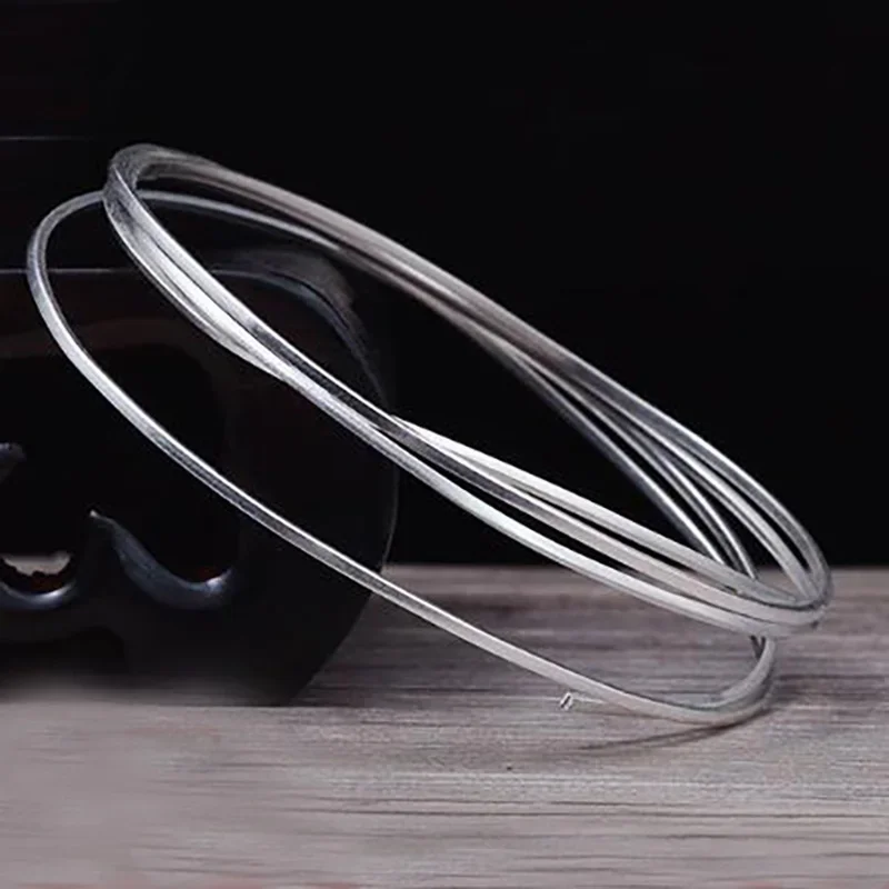 Drut srebrny Twarde okrągłe srebro próby 925 do biżuterii DIY Akcesoria drutu koralikowego 0 3 mm 4 5 8 1 2