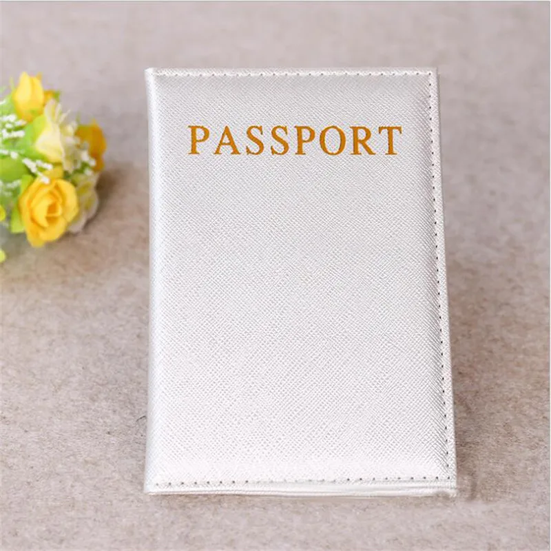Модная блестящая Обложка для паспорта женщин и мужчин путешествий искусственная