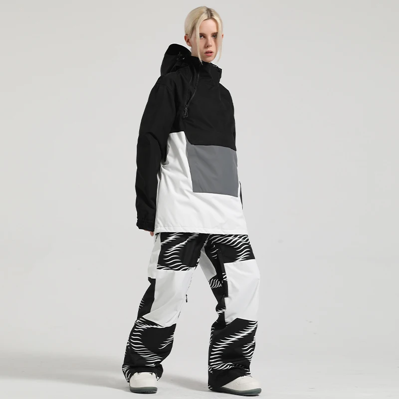 Женский лыжный костюм зимняя одежда брюки мужская куртка для сноуборда штаны