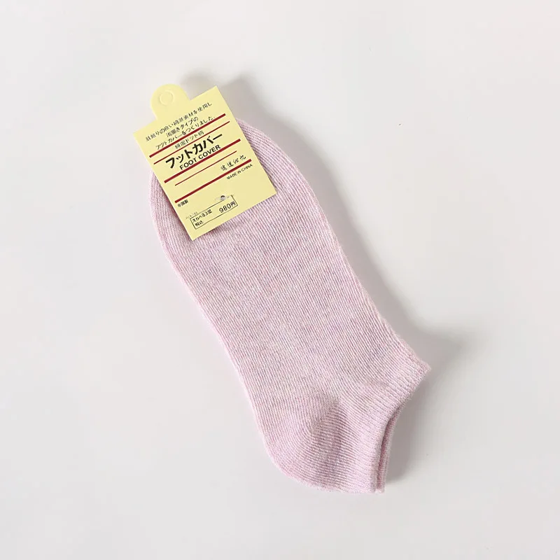 10Pairs Solid Cotton Women's Low Cut Socks Candy Color Couple Socks Macaron Plus Size Men Women Socks 10PCS/Set