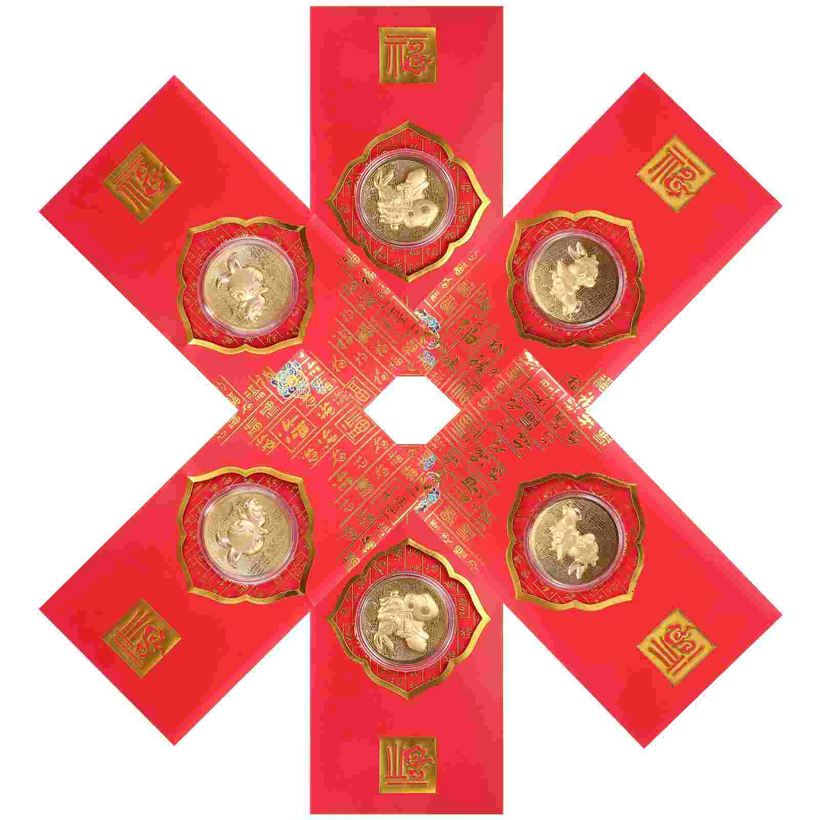 

Red Envelope Money Year Packet Envelopes Gift New Chinese Rabbit 2023 Bag Festival Spring Seefavorscash Hong Bao Wedding Xi Li