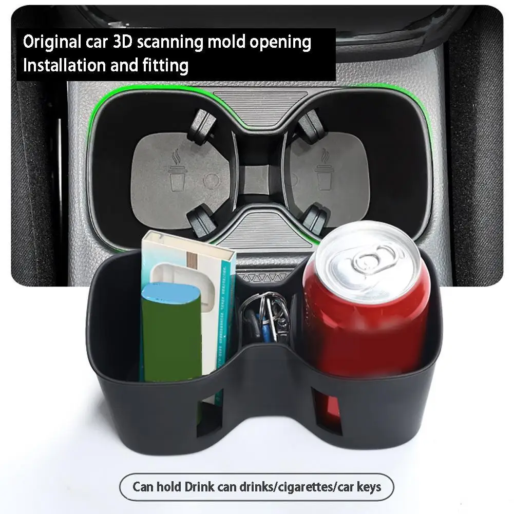 

For Honda CR-V 2023 Water Cup Holder Storage Cup Box Organizer Console Anti-Slip Shock-Absorbing Car Accessories Center X7Z6