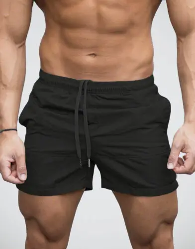 

Men Male Fashion Solid Color Short Pants Bottoms Jogging Cotton Sweatpant Trousers Gym Workout Trousers