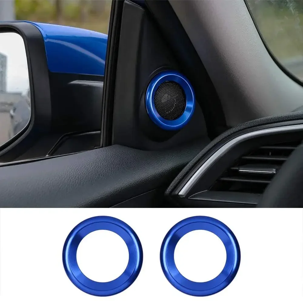 

1 пара дверных аудиодинамиков, кольца, украшения для громкоговорителей на стойку, круглые накладки для Honda Civic 2016, 2017, 2018, 2019, 10-го поколения