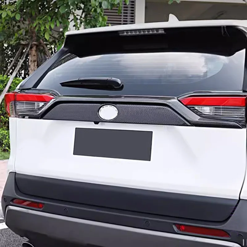 Для Toyota RAV4 Hybrid 2019 -2023 ABS багажник Задняя дверь патч-Обложка задняя Лицензия