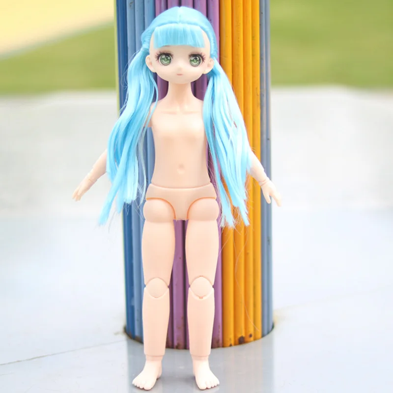 

New 30cm 16 Movable Joints 1/6 BJD Doll Body 12 Inch Dress Up Toys for Girl Ball Jointed Swivel Doll Elves Naked Doll for Girls