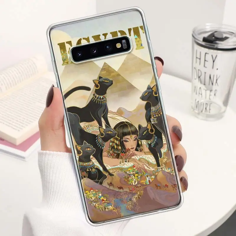 Чехол для телефона Египет Nefertiti Anubis Ankh чехол Samsung Galaxy S22 S21 S20 Ultra FE S10 Plus S10E S9 S8 + S7 S6 Edge