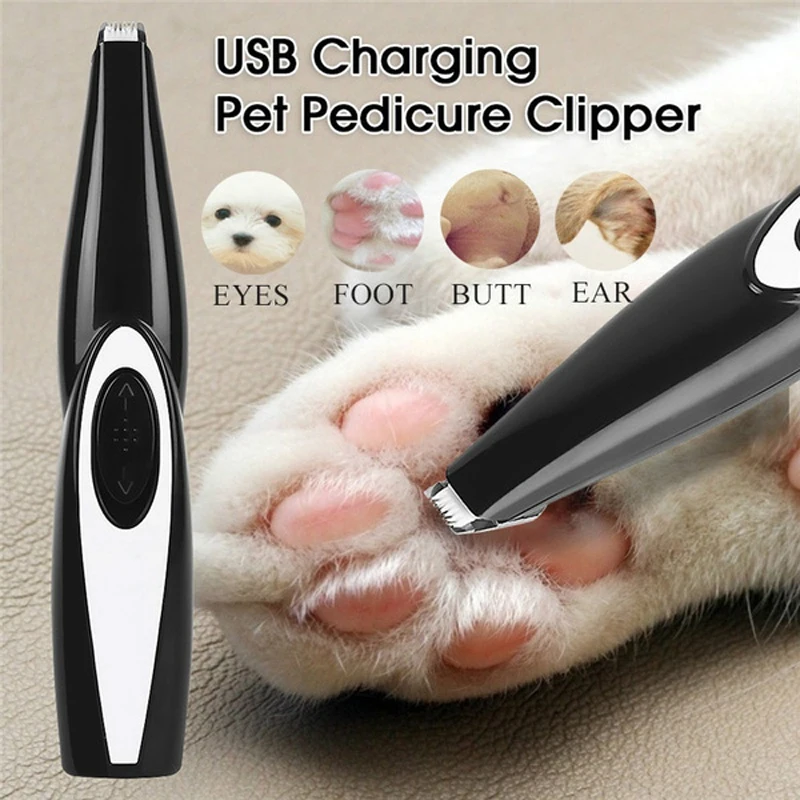 

New Dog Clippers Pet Foot Hair Trimmer Dog Growing Clipper USB Rechargeable Butt Ear Eyes Hair Cutter Remover Pet Grooming Tool