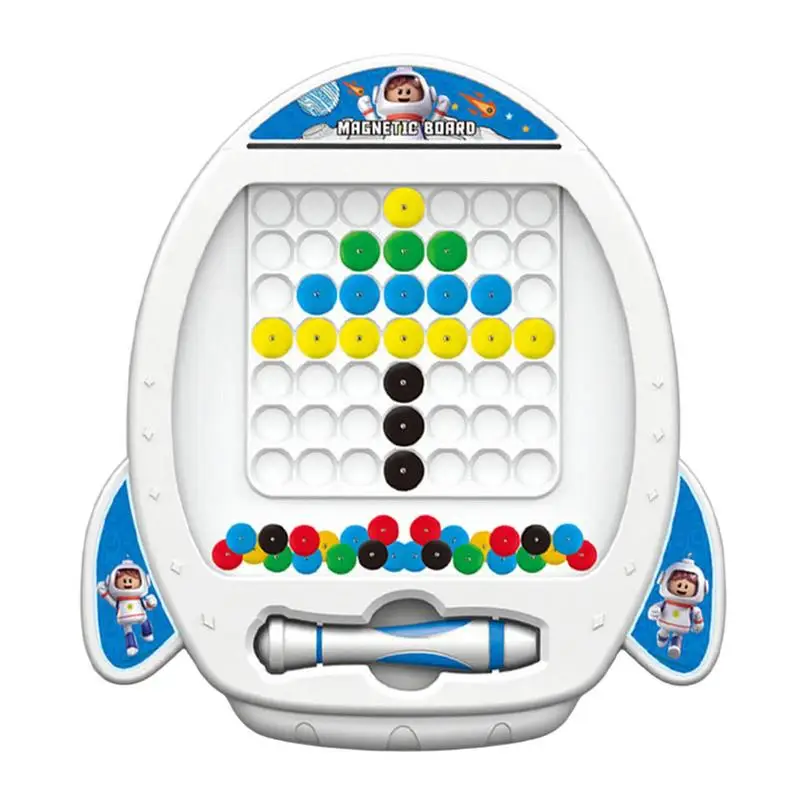 

Доска с магнитными точками для детей, игрушка-пазл с магнитными точками для малышей, игрушка в горошек Монтессори для раннего развития, игрушка на день рождения и Рождество