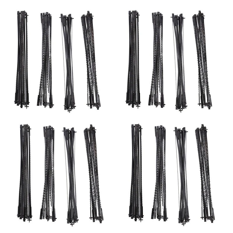 

TOP 192Pcs 5 Inch Pinned Scroll Saw Blades TPI 10/15/18/24 Power Tools Accessories For Woodworking For Diyers