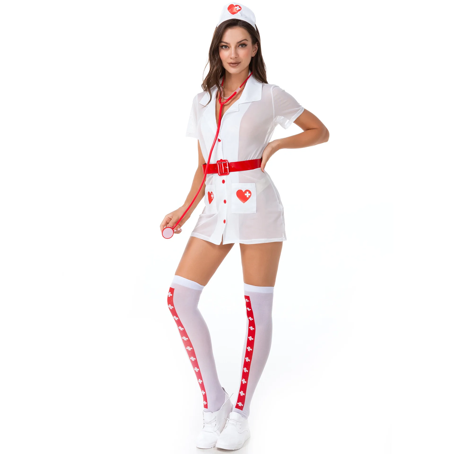 

San.Ladies Brand E Series Nurse Uniform Temptation For Women Night Dress Lingerie Sexy Hospital Nurse Underwear Sexy Clothes