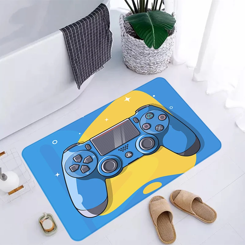 

Gamepad Doormat Cute Entrance Non-slip and Washable Kitchen Mat Room Game Door Carpet Doormats Hallway Mats Balcony Decorations