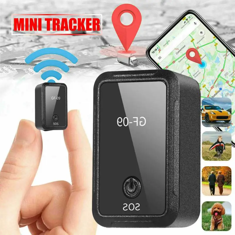 GF09 Magnetic Mini Car Tracker GPS Real Time Tracking Locator Device Magnetic GPS Tracker Real-time Vehicle Locator Dropshipping