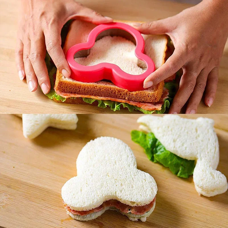 

Sandwich Cutter Set for Kids Easter Animal Dinosaur Stainless Steel Bread Mould Metal Forms Cookie Cutters Biscuit Mold Tools