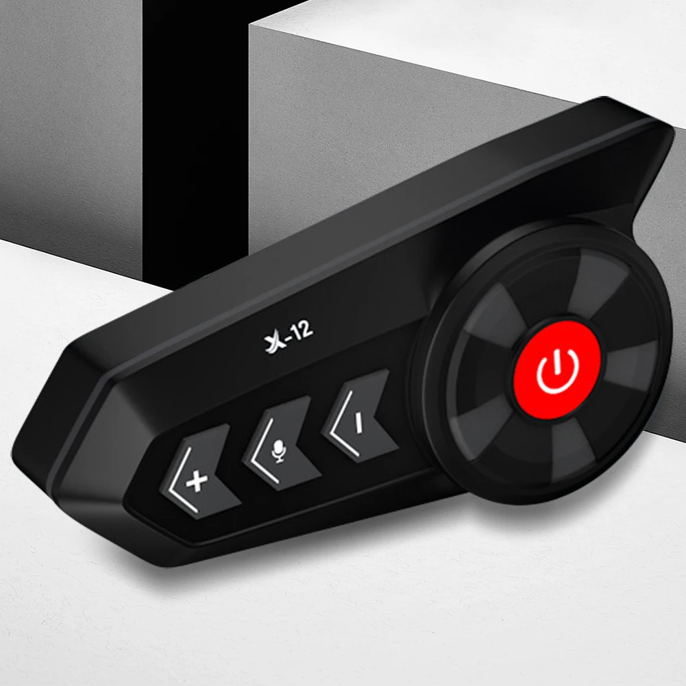 

Беспроводная гарнитура для мотоцикла, гарнитура для шлема, гарнитура, Bluetooth-совместимый комплект для навигации и звонков, 1200 мАч, для езды на велосипеде