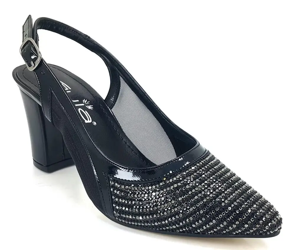 

Новинка 2023, модная сезон, модель, полиуретановые туфли, персонализированная и удобная Черная Женская вечерняя Обувь Guja 735 23YA