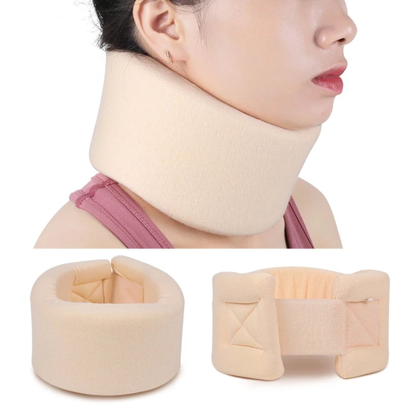 

Unisex Neck Brace Foam Cervical Collar Vertebrae Whiplash Wrap Aligns and Stabilizes Spine Adjustable Spinal Support