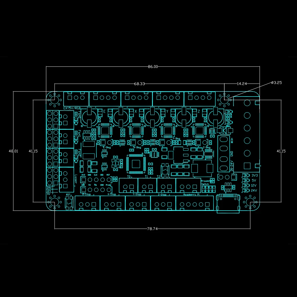 Материнская плата FYSETC R4 Adopt Raspberry Pi Arm Cortex-M0 + и master RP2040 с Type C для 3D-принтеров Voron V0 |