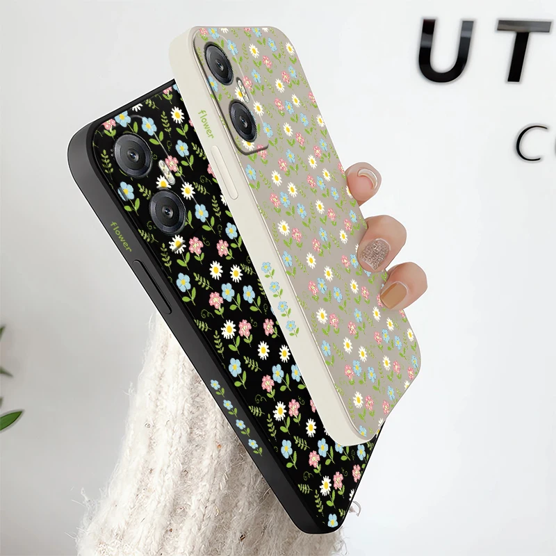 Фото Мягкий силиконовый чехол для телефона Infinix Hot 70 60i 50 Pro Plus 12 11 10 9 Play 12i 11S 10S 40i 30i 20S с цветочным узором, TPU-покрытие №4
