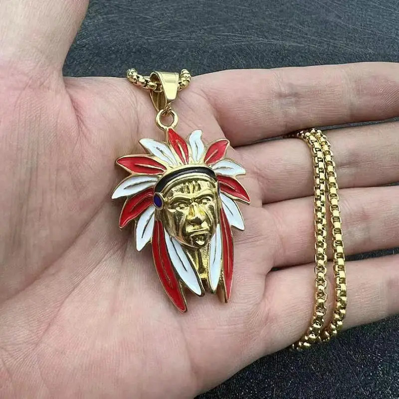 Европейский и американский кулон в стиле панк хип-хоп из нержавеющей стали 316L с