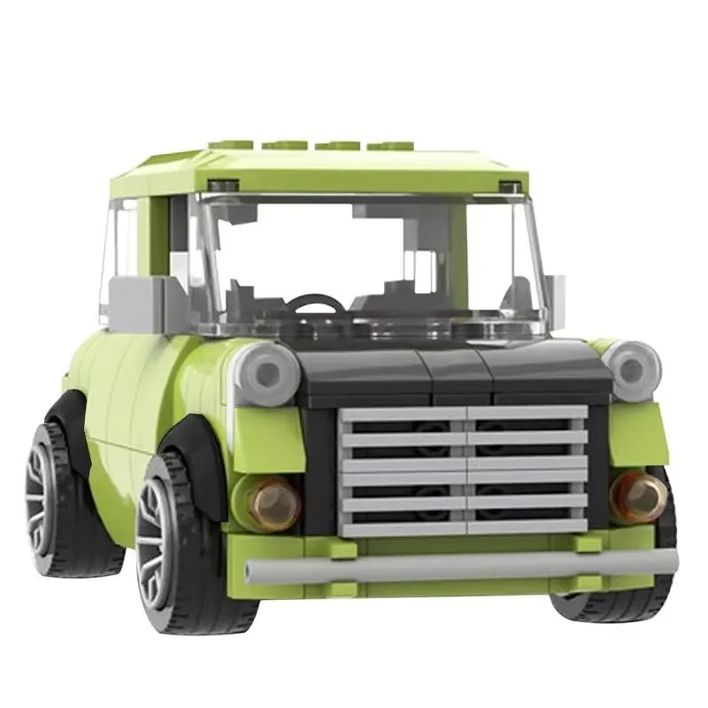 MOC-39171 Классическая комедия серия Зеленый седан модель автомобиля Mr Bean спортивный