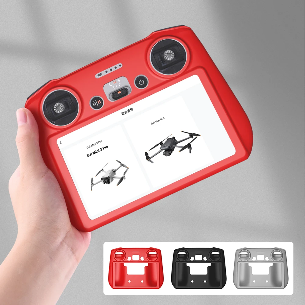 

Anti Slip Remote Controller with Screen Protective Case Sleeve Scratch Proof Silicone Dust Cover Skin Guard for DJI Mini 3 Pro