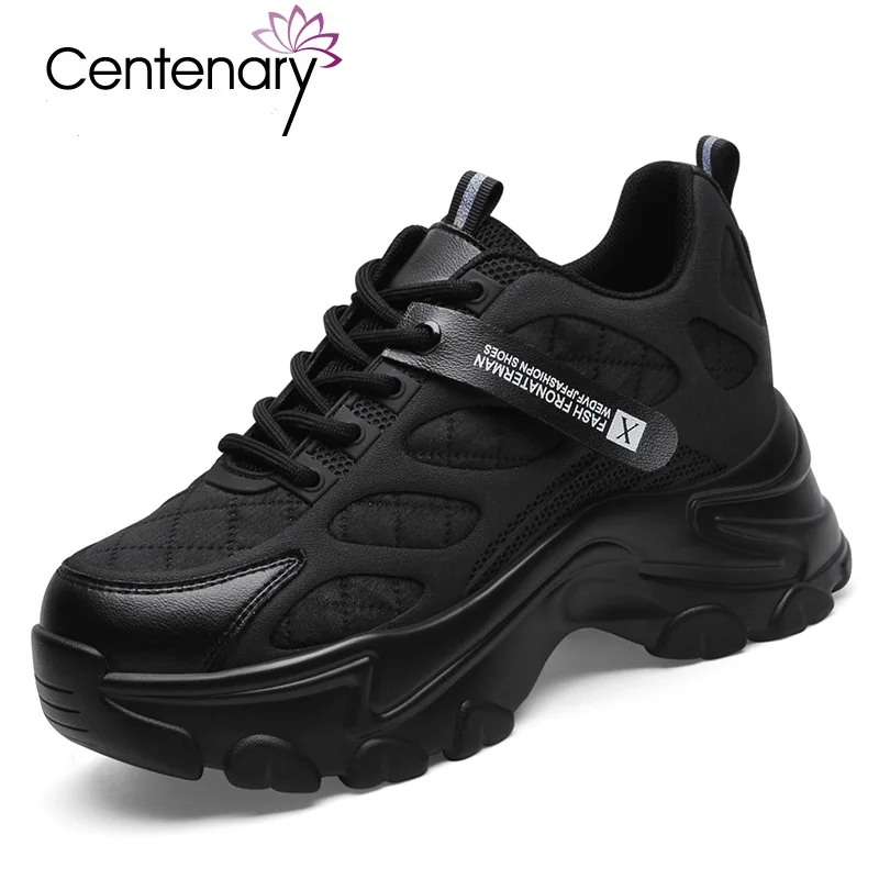 

2022 Running Shoes Women Breathable Casual Shoes Outdoor Light Weight Sports Walking Platform Ladies Sneakers Internal increase