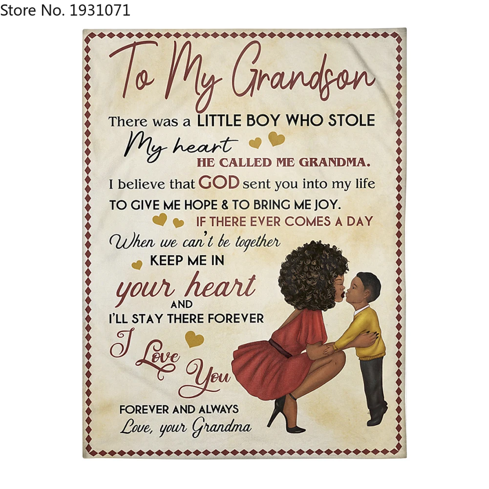 

Флисовое одеяло с 3D принтом надписи моему внуку для кровати толстое одеяло модное покрывало шерпа одеяло для взрослых детей L6