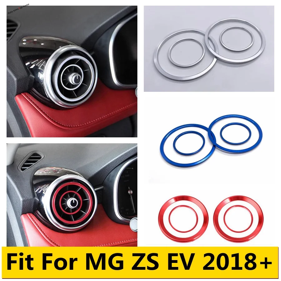 

Front Side Dashboard Air Conditioning Outlet AC Vent Decoration Ring Cover Trim Fit For MG ZS EV 2018 - 2023 Accessories