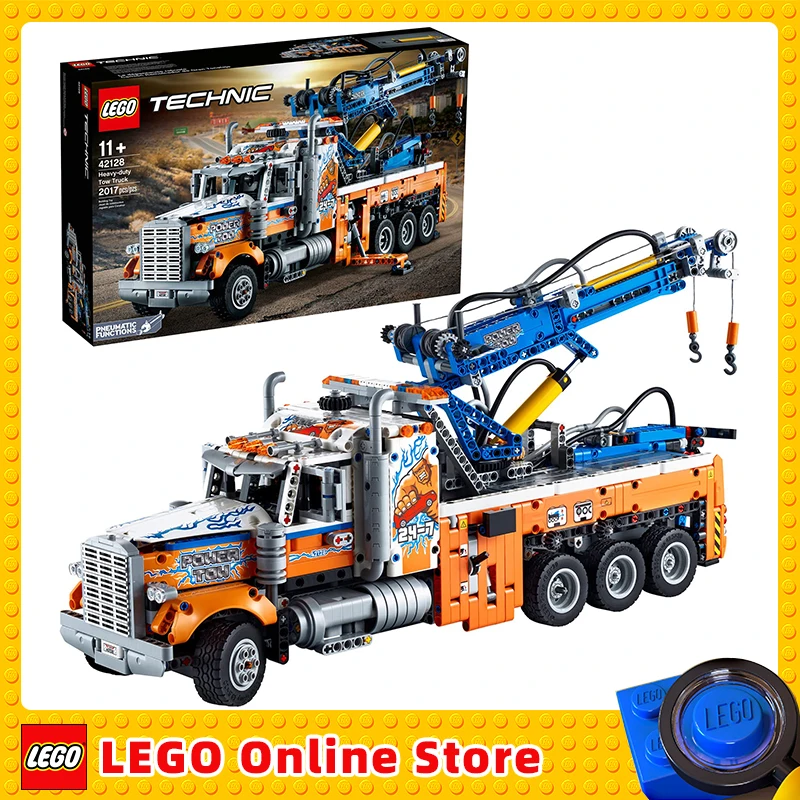LEGO & Technic Heavy-Duty Tow Truck 42128 Building Kit; Explore a Classic Truck Packed with Authentic Features (2017 Pieces)