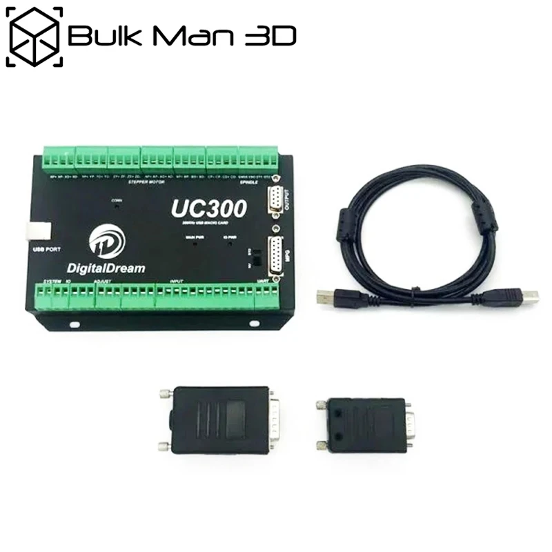 4-осевой USB-контроллер UC300 Mach3 с 4 шаговыми двигателями Nema23 высоким крутящим
