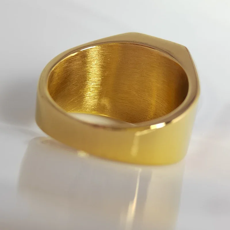 Модные мужские бриллиантовые Позолоченные ювелирные изделия из нержавеющей