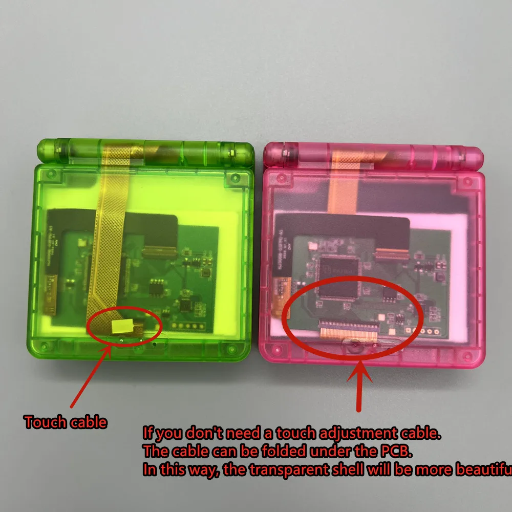 Новый 3,0-дюймовый оригинальный яркий IPS LCD-экран для замены экрана Gameboy Advance SP GBASP, с комплектом корпуса в комплекте. (art.: 3920dbdfeb0e6) - 3920dbdfeb0e6