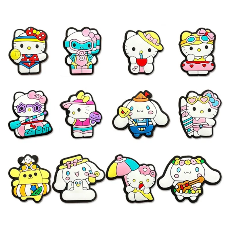 Miniso мультфильм аниме красный Hello Katie подвески для обуви DIY пряжка аксессуары ПВХ