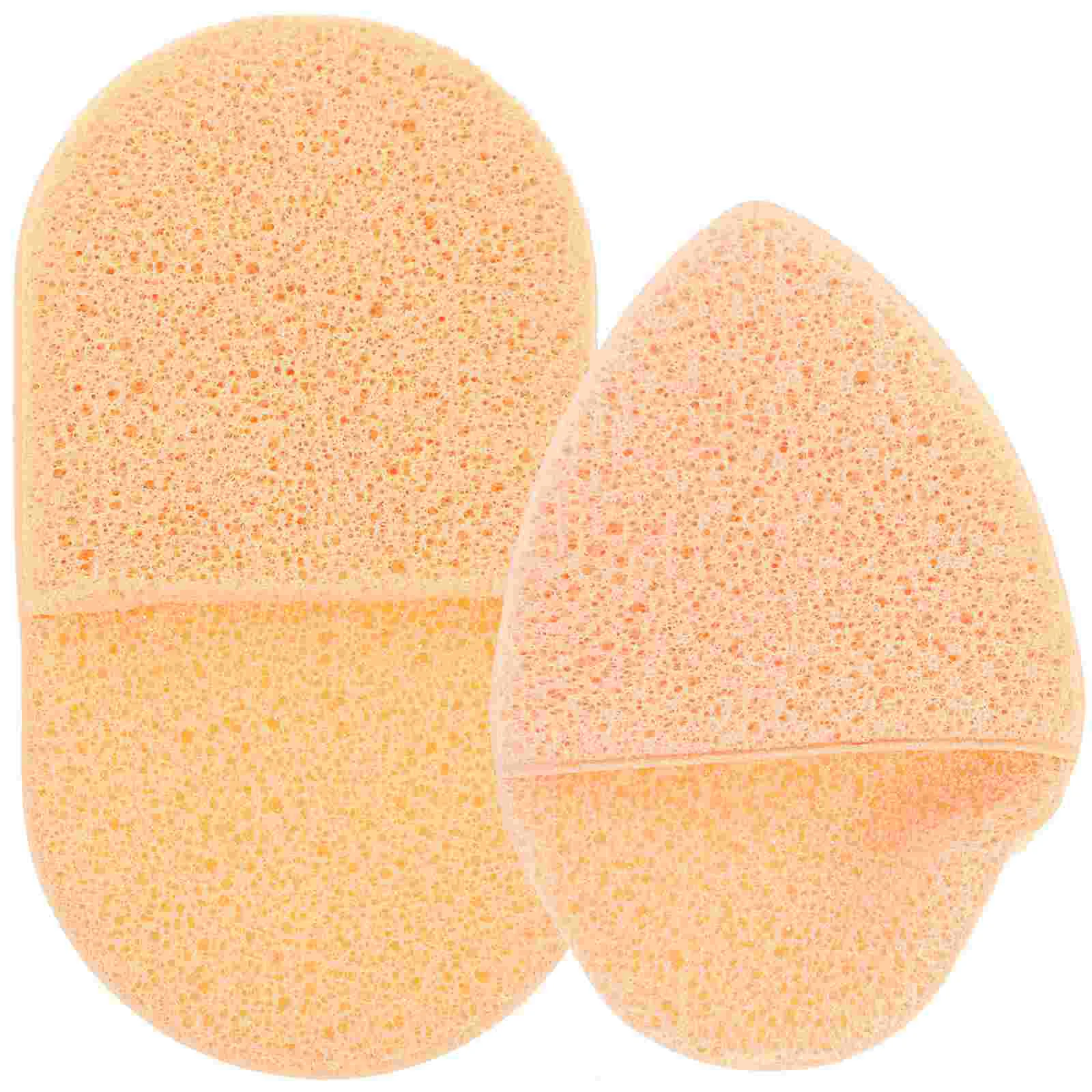 

2 Pcs Makeup Cushion Sponge Bath Loofah Body Powder Puff Face Sponge Makeup Sponge Puff Soft Facial Cleansing Sponge