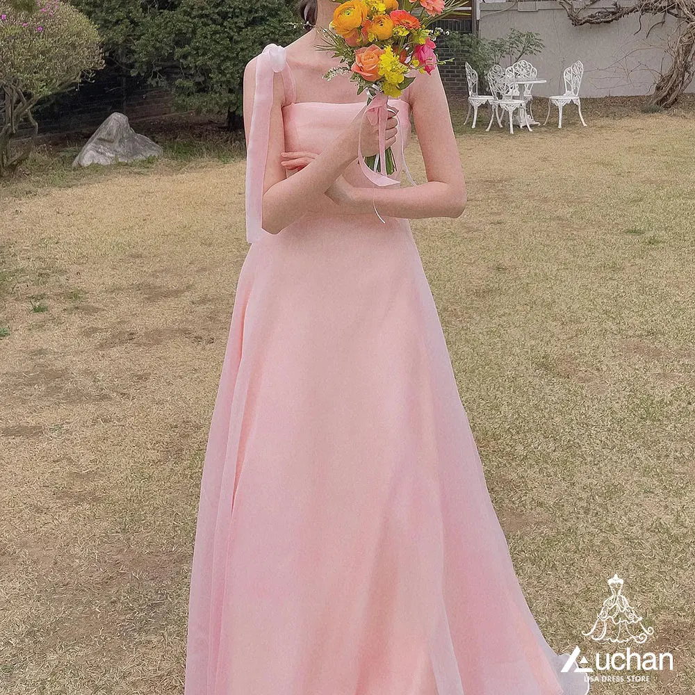 

Auchan Spaghetti Prom Dress Evening Dress Floor Length Sleeveless Elegant Wedding Party Formal Gowns For Women Arabic