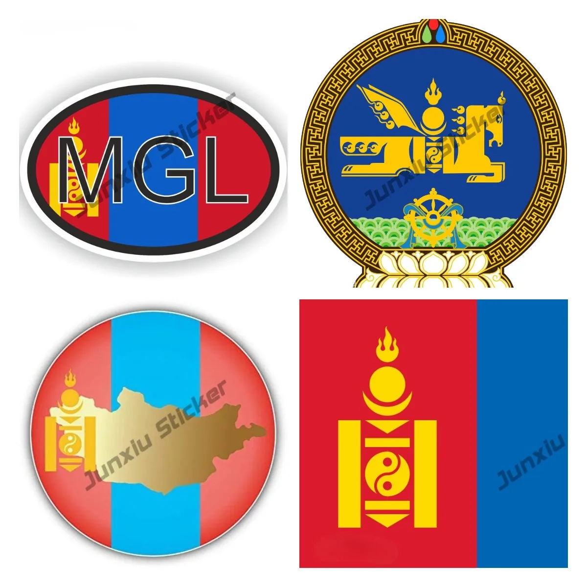 

Mongolia Map Flag Vinyl decal Sticker Truck Window Bumper Decal Mongolia MGL Country Code Decal Flag Accessories Car Styling