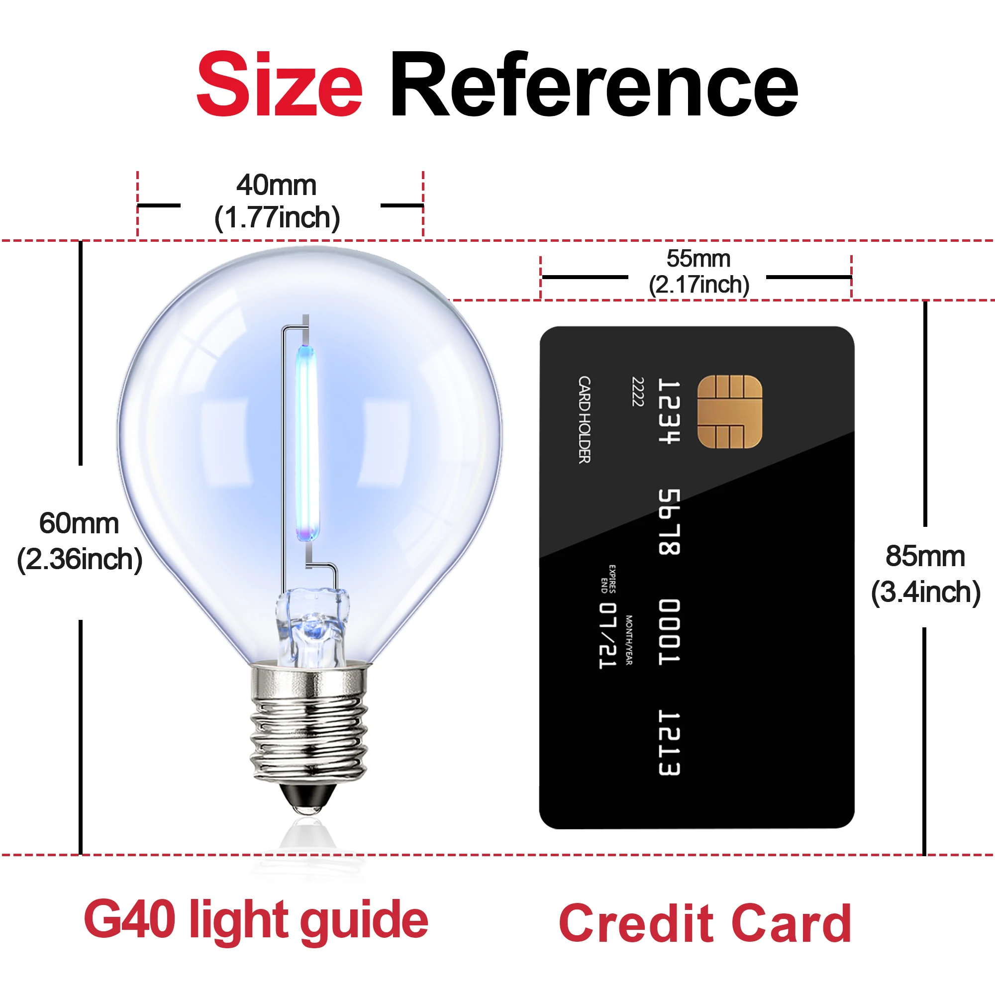 FESTOON LED G40 Мясные фонари для уличных вечеринок Лампы фонарей 110V 220V E12 1W Garland уличные