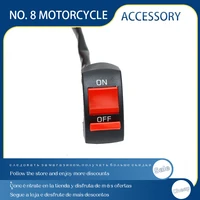 22mm universal motorcycle handlebar flameout switch connector on off moto light switch button for scooter motorbike acessories