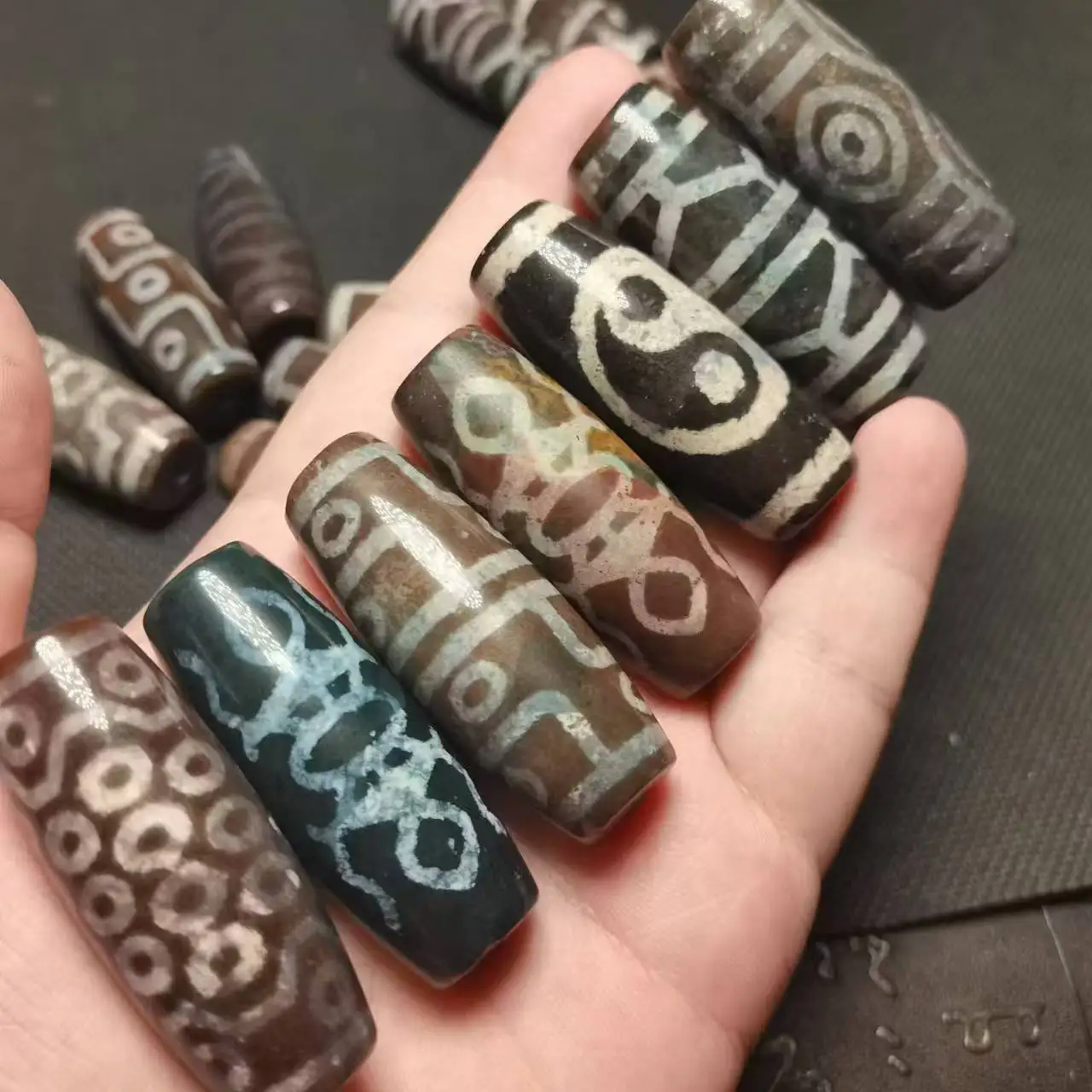 Бусины из агата Arsun Jewelry 18х45 мм