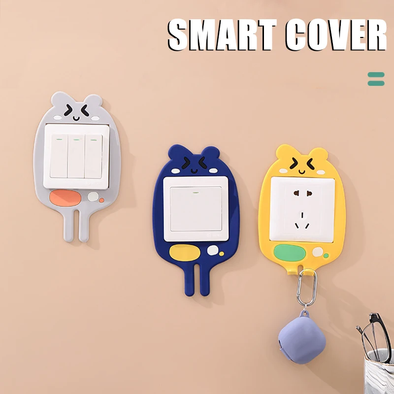 

Cute Cartoon Bendable Plug Hook Multipurpose Heavy Duty Adhesive Hook for Home Living Room Bedroom _WK