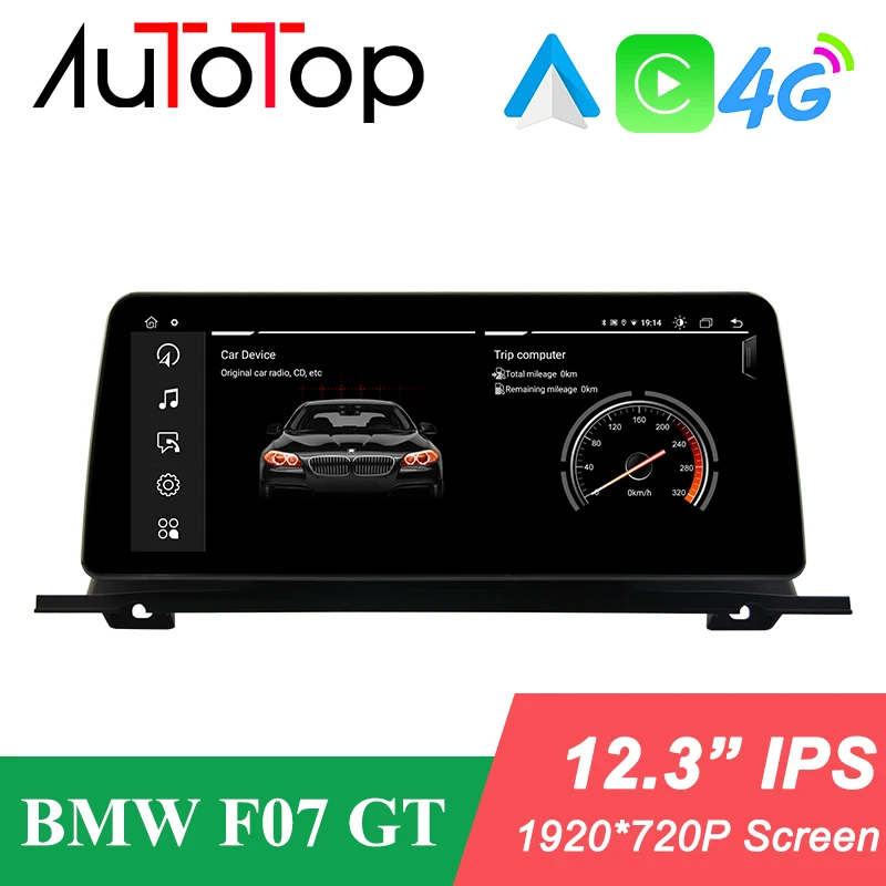 AUTOTOP 12 3 &quotBMW 5GT F07 Android 11 GPS-навигация для BMW серии 2011-2018 CIC NBT автомобильный