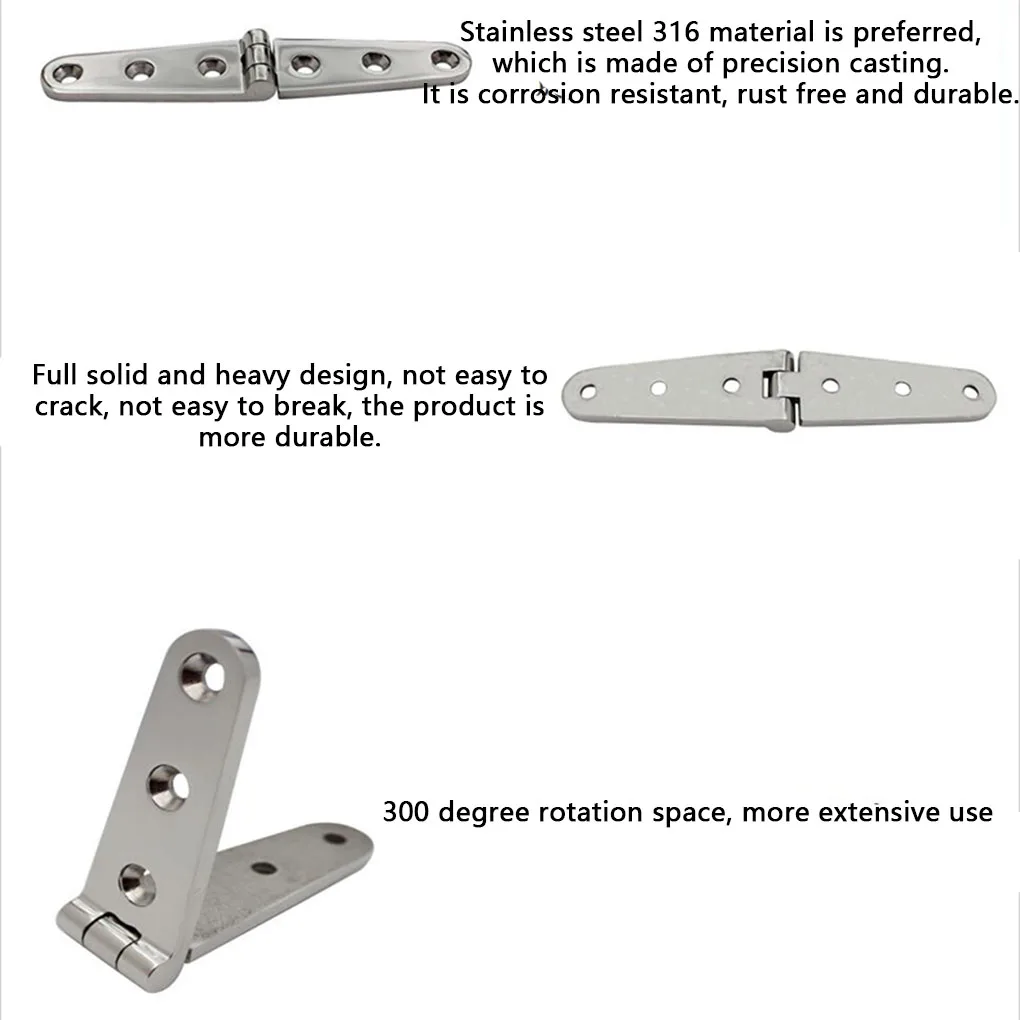 

Marine Boat Hinge Modification Universal Modified Component Stainless Steel Yacht Hinges Replacement Boats Accessories