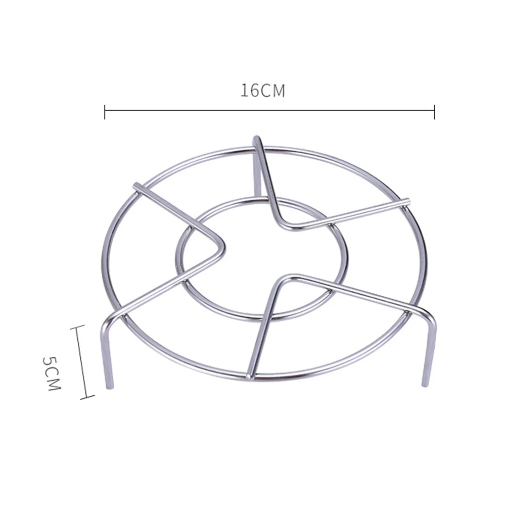 

New Stainless Steel Steamer Rack Heavy Duty Round Durable Pot Pan Pressure Cooker Trivet Kitchen Cookware Accessories