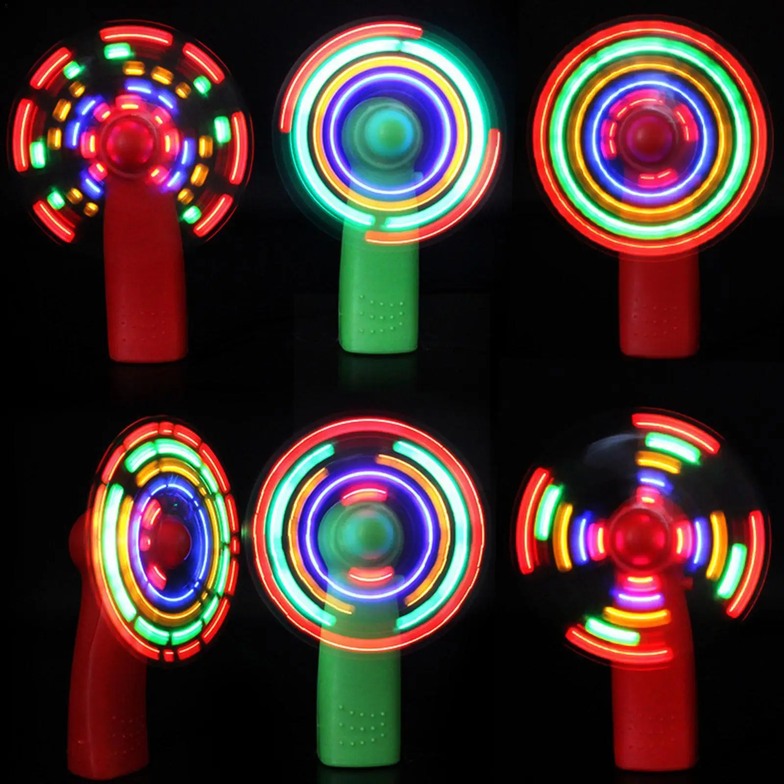 

Mini Led Led Glowing Fan Battery Operated Handheld Flexible Kids Party Fan Light Toy Led Colorful Gift Decoration Light Fla U0g7