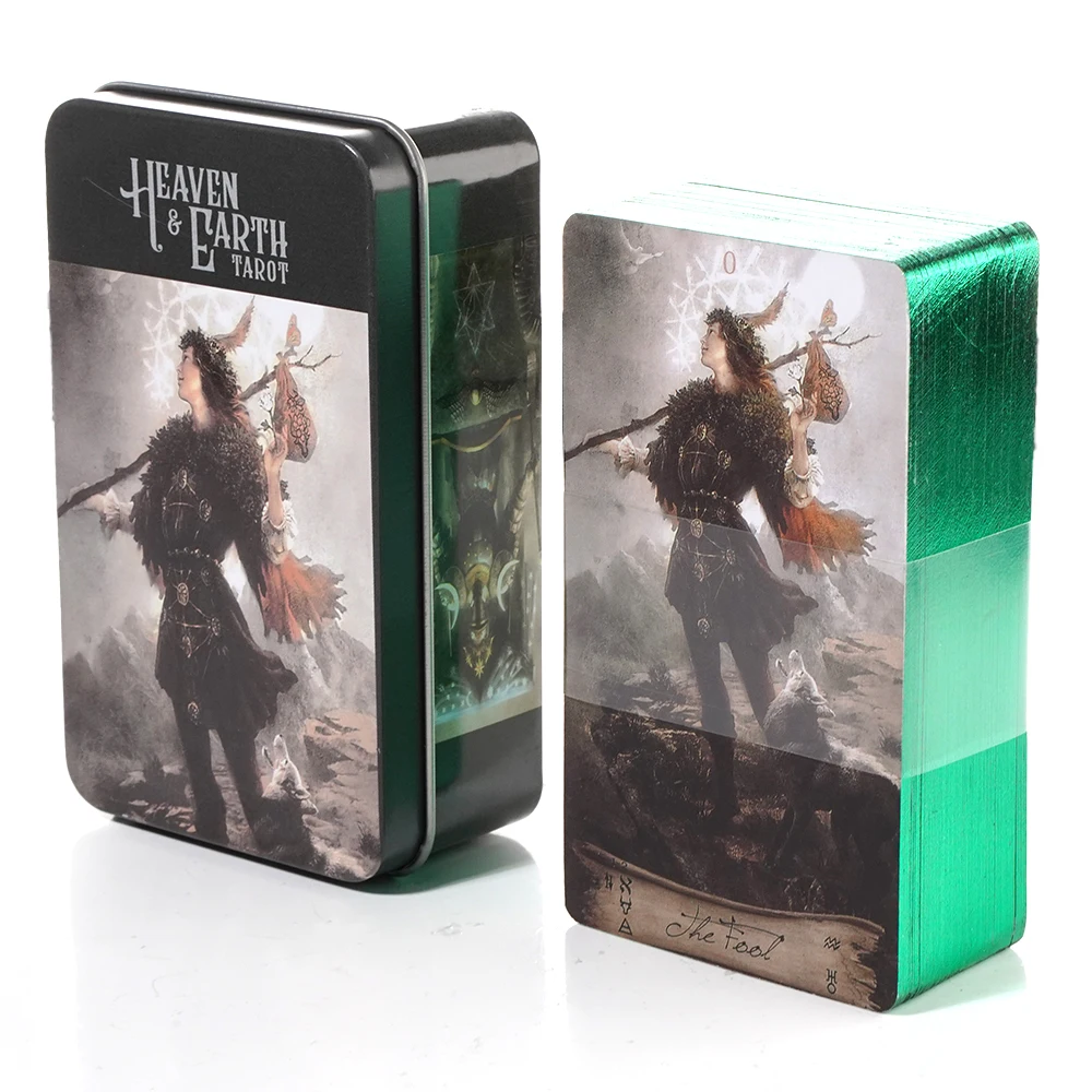 

Heaven & Earth Tarot in Tin Box Deck Cards Oracle Card Series Hot Sell Rider Tarot Cards For Divination Tarot Deck