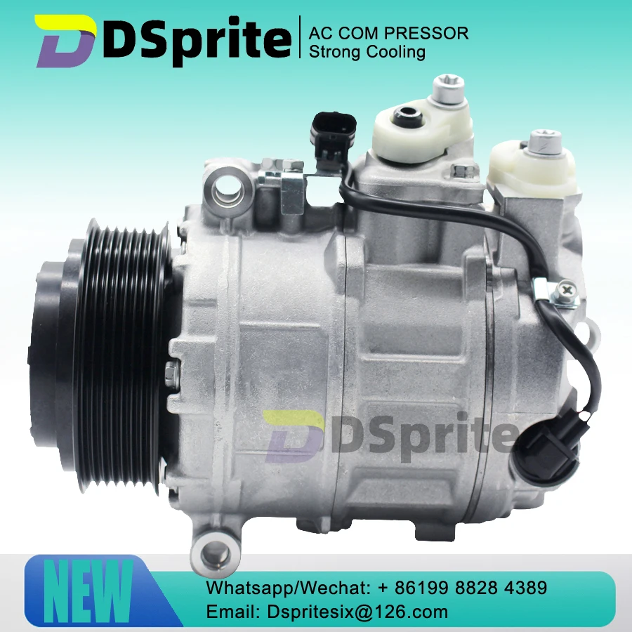 

7SES17C AC Air Conditioner Compressor 447150-6073 A0008303501 For Mercedes BENZ GLE 350D 2018 12V 6PK