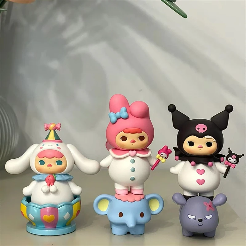 Аниме Pucky Kuromi HelloKitty PomPomPurin Mymelody Cinnamorolls Pochacco Twin Star Keroppi KT Фигурка Игрушки Куклы
