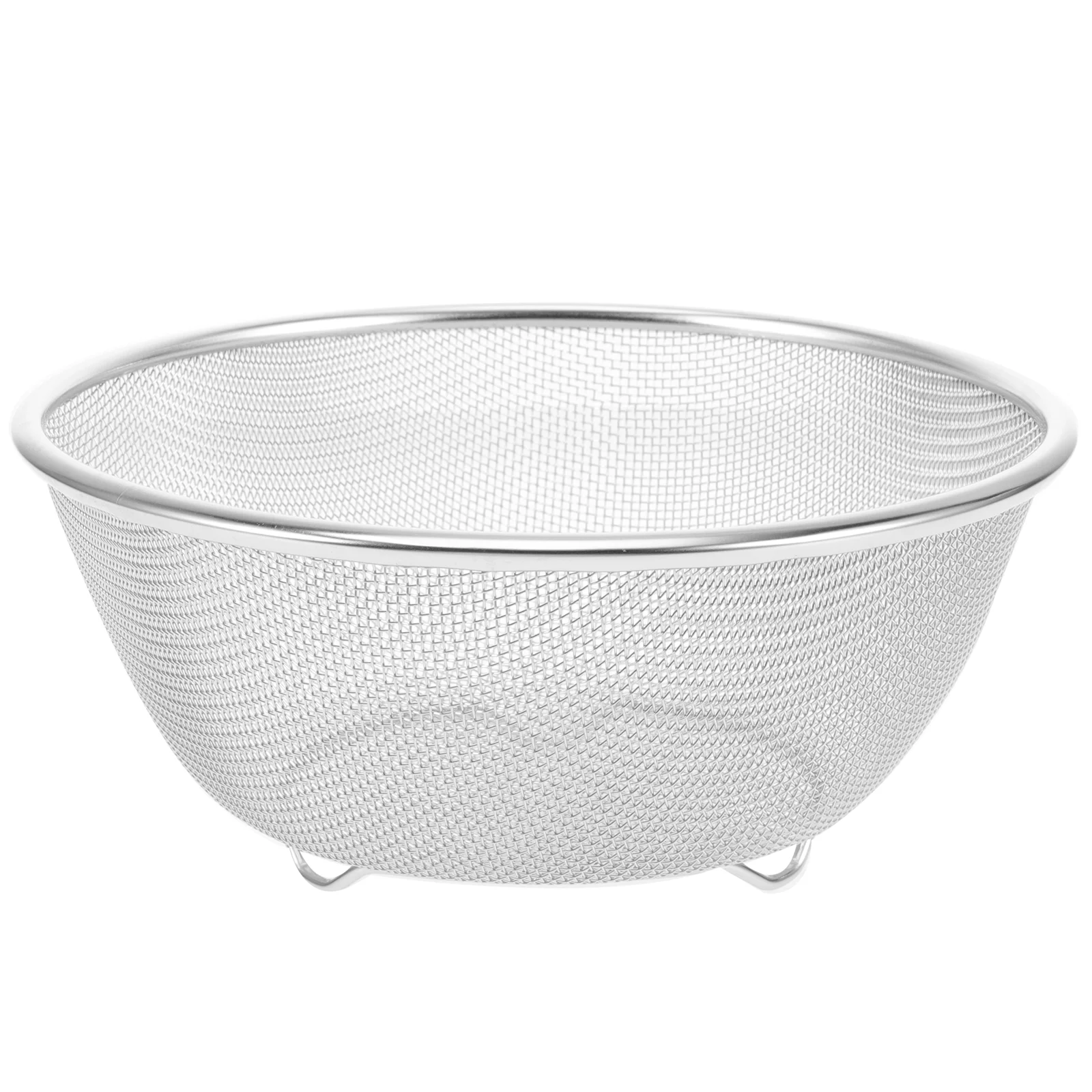 

Fine Mesh Colander Stainless Steel Colander Vegetables Fruit Strainer Rice Washing Bowl
